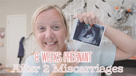 8 Weeks Pregnant After Two Miscarriages Low Heartbeat Youtube