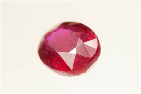 Ruby Oval 9x7mm Brownish Red Etsy