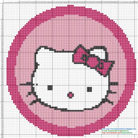 Dibujos Punto De Cruz Gratis Hello Kitty Cross Stitch Pattern Punto