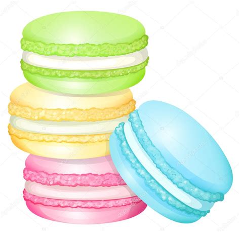 Stack Of Colorful Macaron Stock Vector By ©blueringmedia 83403482