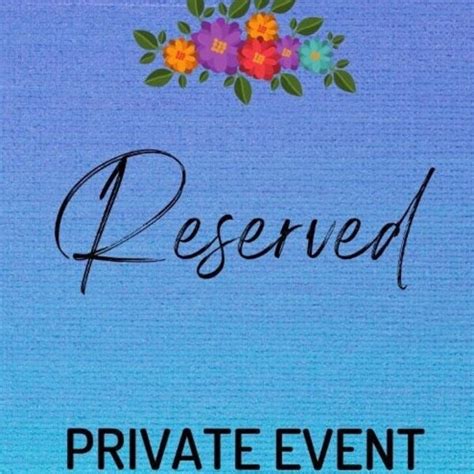 Private Event Sign Etsy