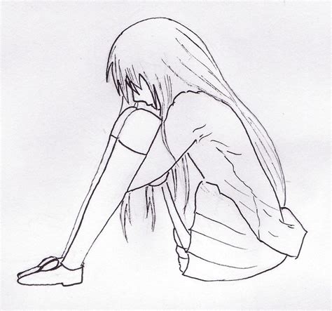 Lonely Girl Drawing At Explore Collection Of