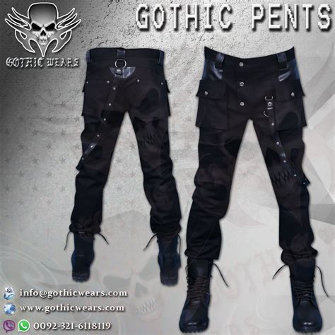 GOTHIC PANTS Artical No: GW-1502 Gothic Men Coats Gothic Women Coats Gothic Men Jackets Gothic ...