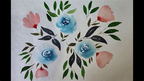 Flowers for beginners to paint. Learning to Paint Flowers with Watercolor for Beginners ...