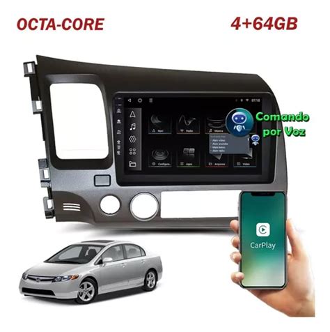 Central Multimídia Octa Core 4g Memória 64gb Carplay Sem Fio