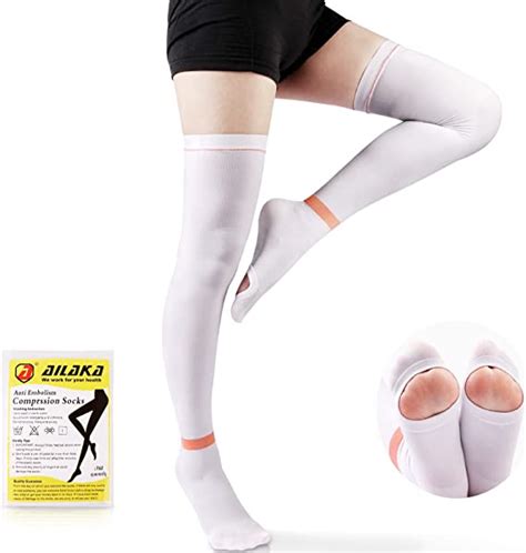 Ailaka Anti Embolism Compression Stockings For Men Women 15 20mmhg