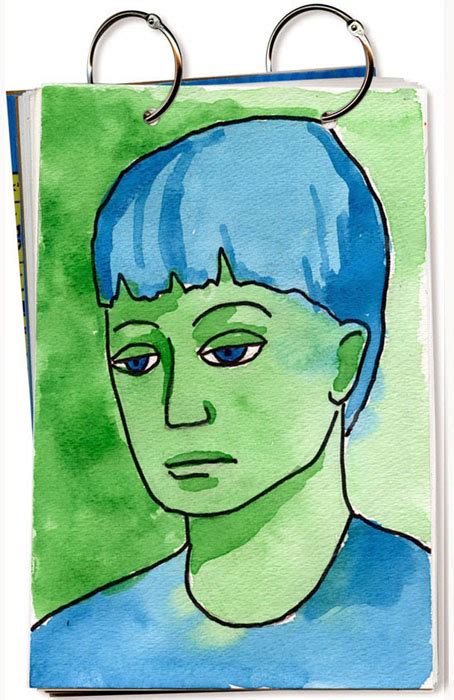 Picasso Blue Portrait · Art Projects For Kids