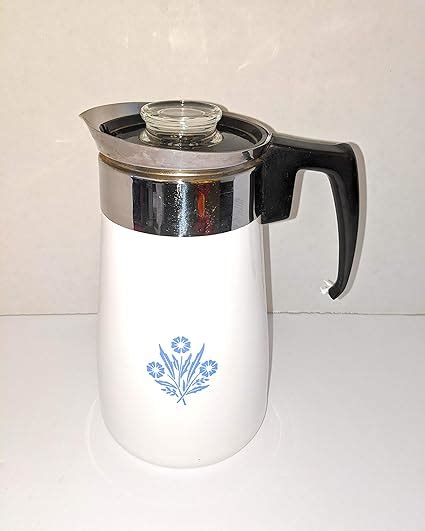 Corning Cornflower Blue 9 Cup Coffee Pot Amazonca Home And Kitchen