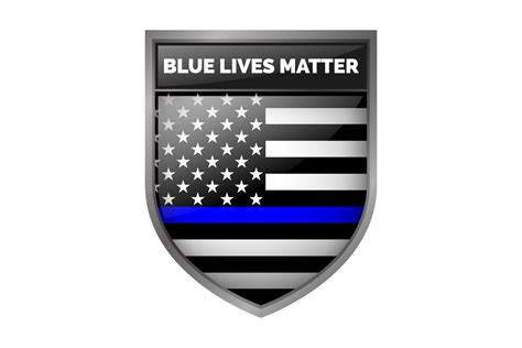 Download Flag Of Blue Lives Matter 40 Shapes Seek Flag