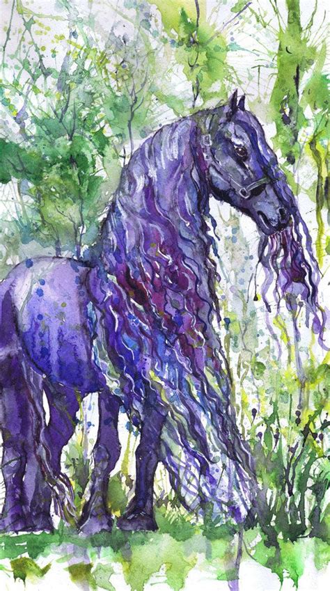 This Item Is Unavailable Etsy Watercolor Horse Horse Wall Art