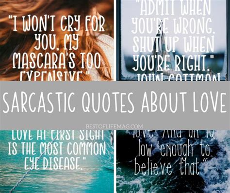Sarcastic Quotes About Love How Can You Not Laugh The