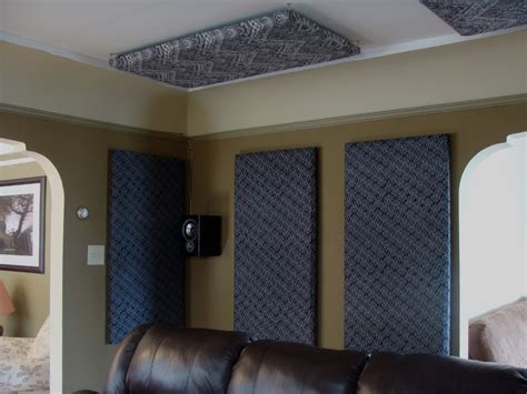 The side speakers are placed in one of the side decorative columns and the rear speakers were placed in the ceiling. How to Build Your Own Acoustic Panels (DIY)