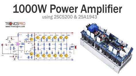 1000w Amplifier Circuit Using 2sc5200 2sa1943 Tronicspro