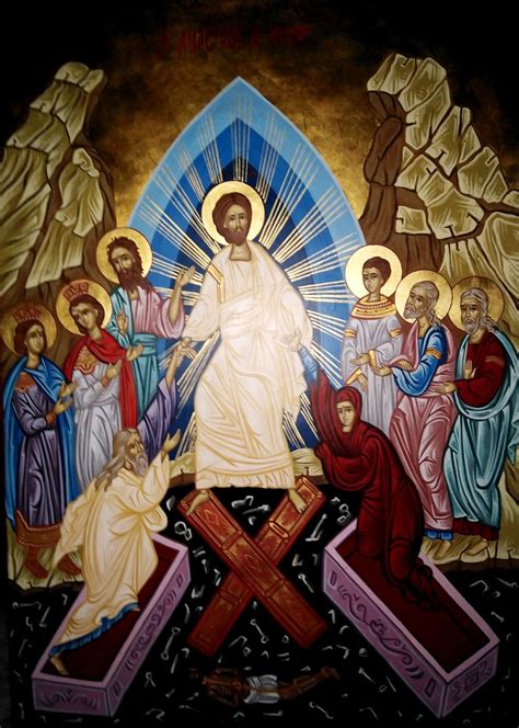 ORTHODOX Icons The Resurrection Of Jesus Christ Hand Painted Religious