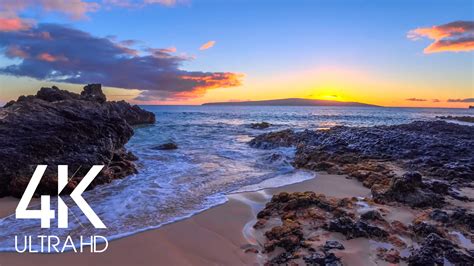 Fascinating Sunset Over Maui 4k4k Hdr Nature Soundscape Video