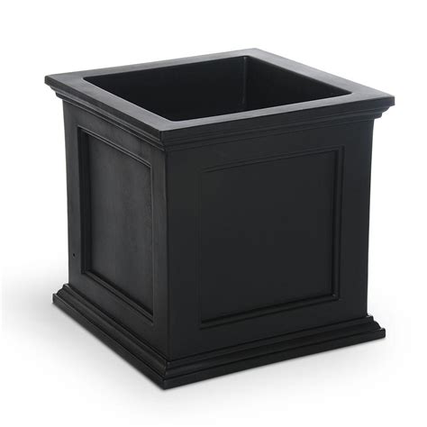 Mayne Fairfield 20 In Plastic Square Patio Planter 5825b The Home
