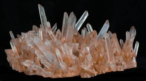 146 Tangerine Quartz Crystal Cluster Madagascar 32251 For Sale