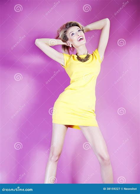 Blonde Beauty Dancing Stock Image Image Of Contemporary 38159227