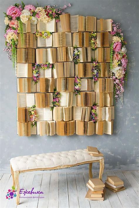 Books As Wall Decors Join Us To Know Everything You Can Do With Old Or