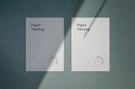 A4 Paper With Shadows Mockup Mockup World