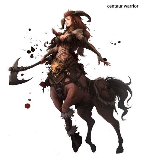 Mythical Creatures Art Mythological Creatures Fantasy Creatures Anime Centaur Female Centaur