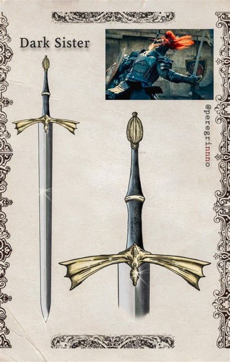 Dark Sister The Valyrian Steel Sword Wielded By Daemon Targaryen By