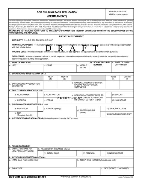 Dd Form 2249 Fill Out Sign Online And Download Fillable Pdf