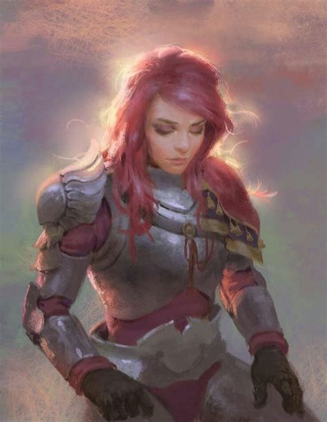 Red Haired Woman Concept Art Characters Warrior Woman Character