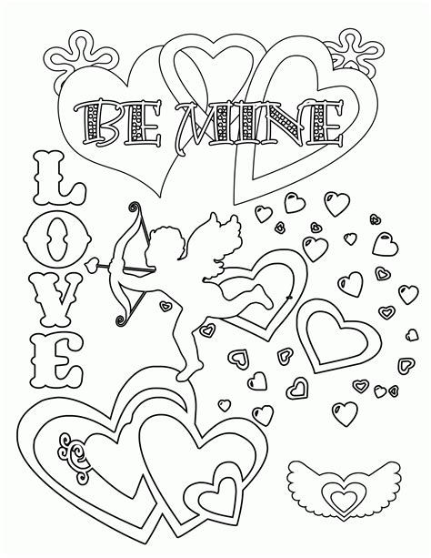 Valentines Coloring Pages For Kidsprintables