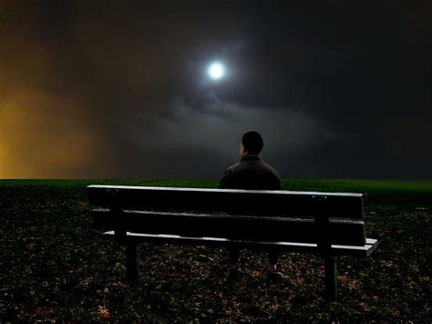 Man Sitting Alone By Richard Miceli