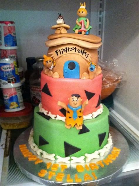 Pebbles Flintstone Birthday Cake Thesmartcookiecook