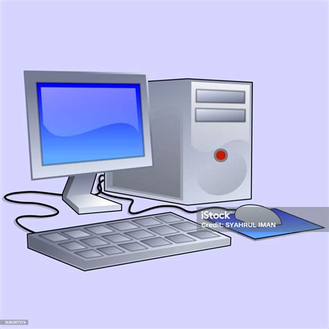 Desktop Computer Stock Illustration Download Image Now Business