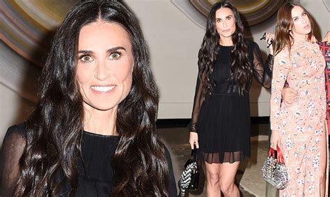 Demi Moore Looks Incredibly Youthful In Chic Black Lbd As She Attends Eugenie Niarchos
