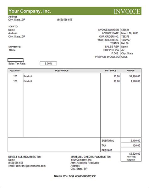 11 Commercial Invoice Templates Download Free Documents In Word