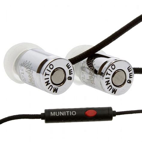 Munitio M Siti S Nine Millimeter In Ear Earphones With Mic And Remote