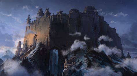 You could download the wallpaper as well as use it for your desktop computer computer. fantasy Art, Artwork, Clouds, Mountain, Forts, Castle Wallpapers HD / Desktop and Mobile Backgrounds