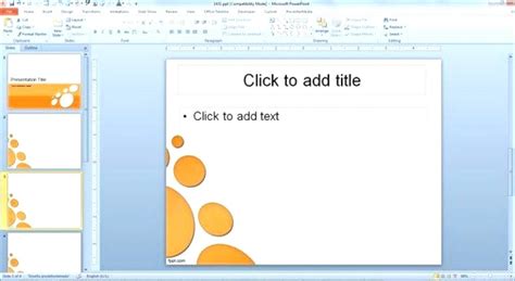 Powerpoint 2007 Templates Free Guide 2007 Step 4 Microsoft Powerpoint