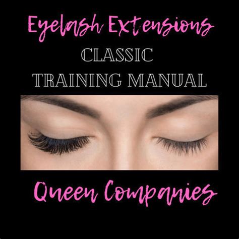 classic eyelash extensions training manual etsy