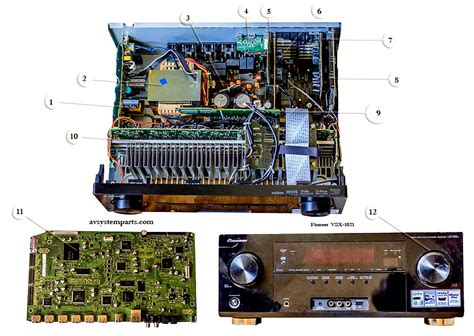 Pioneer VSX-1021-K Parts:Front Cover,7020-07035-020-0S,SKP6503-48B,7028