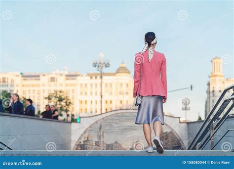 Young Girl Walking In Moscow Stock Photo Image Of Tourist Moscow