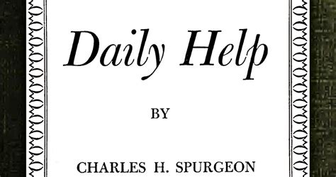 Charles Spurgeon Daily Help Recursos Cristianos