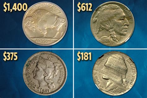Rare Nickels In Circulation Including Buffalo And Jefferson Coins