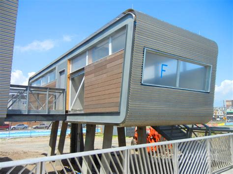 See Photos Of Nycs New Flood Proof Prefab Beach Buildings In The