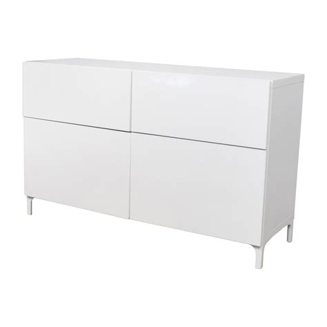 Lixhult green steel ikea cabinet storage excellent condition. 65% OFF - IKEA IKEA Besta White Cabinet / Storage
