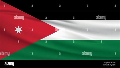 Waving Jordan Flag Official Colors And Ratio Correct Jordan National