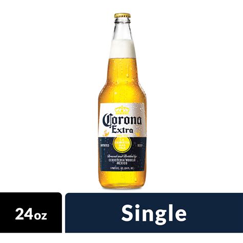 Corona Extra Mexican Lager Beer, 24 fl oz Bottle, 4.6% ABV - Walmart ...