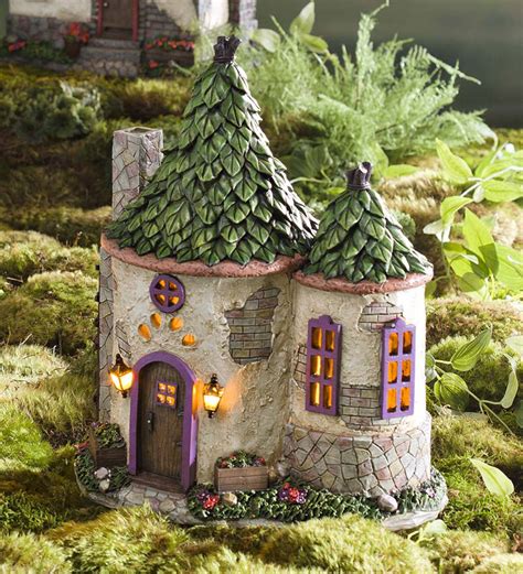 Light Up Fairy House For Garden Br
