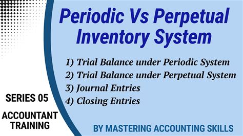 Periodic Vs Perpetual Inventory System Accountant Training Series