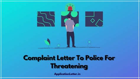complaint letter to police for threatening 6 sample