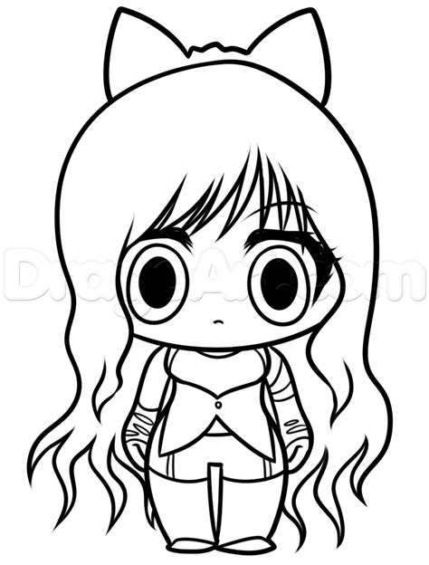 How To Draw Chibi Blake From Rwby Step By Step Chibis